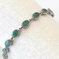 Bluekey A-grade antique green emerald bracelet 250209-04 (30461160A)
