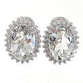 Bluekey AAA Clip Green Tourmaline Rough Earring 250210-15 (30629697A)