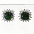 BlueKe AA-grade Green Tourmaline Raw Earring 250210-03 (30629707A)