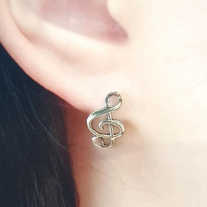 Bluekey Silver925 silver note earrings 250211-16 (30851998A)