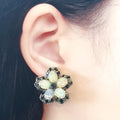Bluekey AA-grade Opal Sapphire Earring 250211-11 (30852011A)