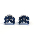 Bluekey AA-grade Nightwing Sapphire Gemstone Earring 250211-09 (30852015A)