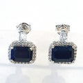 Bluekey AA-grade rectangular sapphire raw pendant 250211-04 (30923872A)
