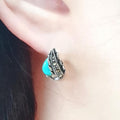 Bluekey Silver925 Turquoise Synthetic Earrings 250212-16 (31194309A)