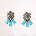 Bluekey Silver925 Turkish Sapphire Synthetic Earrings 250212-18 (31194311A)