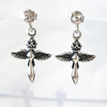 Bluekey 925 silver cross earrings (31194317A)