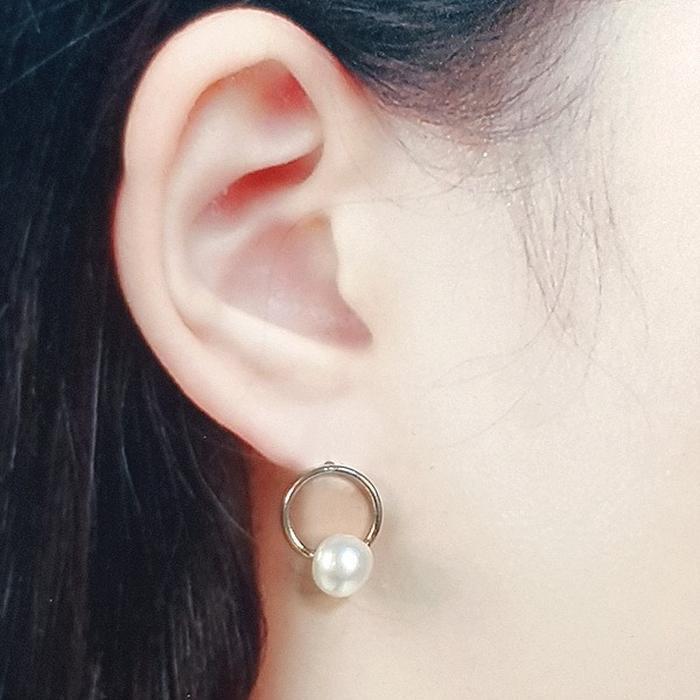 Bluekey Silver925 Freshwater Pearl Earring 250301-23 (31489193A)