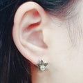 Bluekey Silver925 Star Gemstone Freshwater Pearl Earrings 250301-21 (31489195A)