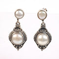 Bluekey A-class antique abalone pearl earrings 250301-12 (31489210A)