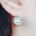 Bluekey A-Class Simple Freshwater Pearl Raw Earring 250302-06 (31539869A)