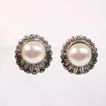 Bluekey Silver925 Freshwater Pearl Gem Earring 250302-01 (31539878A)