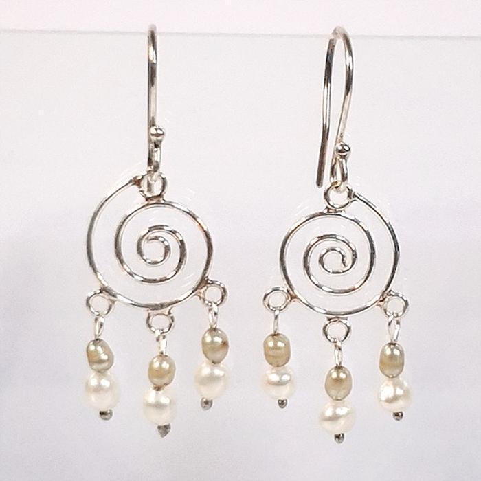 Bluekey Silver925 Pearl Raw Earring 250302-09 (31539971A)