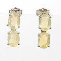 Bluekey AA-grade2 milk opal rough earrings 250310-23 (32591205A)