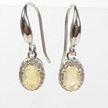 Bluekey A-grade Dalang milk opal rough earrings 250310-21 (32591207A)