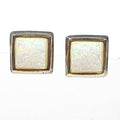 Bluekey Silver925 Milk Opal Synthetic Earrings 250310-12 (32591229A)