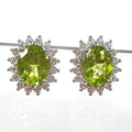 Bluekey AAA-grade Green Peridot Rough Earring 250309-20 (32591247A)