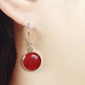 Bluekey AA-grade simple silk necklace raw gem earrings 250309-10 (32591263A)
