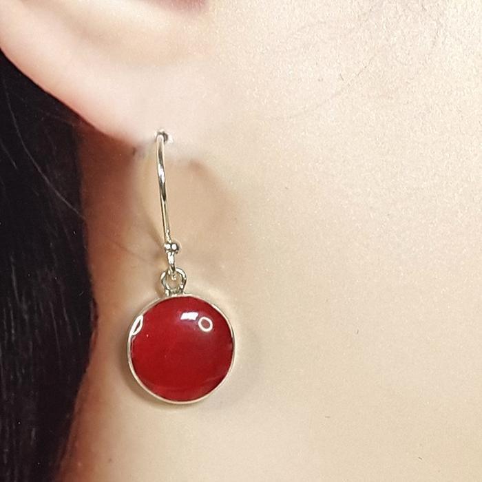 Bluekey AA-grade simple silk necklace raw gem earrings 250309-10 (32591263A)