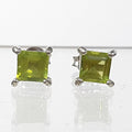 Bluekey A-grade Green Pernot Raw Earings 250309-13 (32591264A)