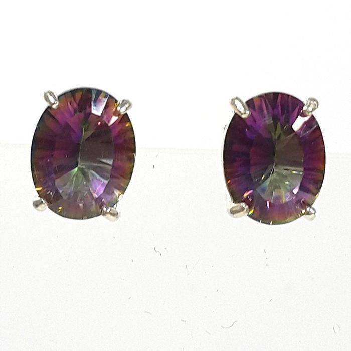 Bluekey A塔元 MysticTopaz Raw Earring 250309-05 (32591278A)