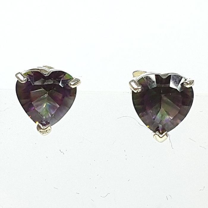 Bluekey Aheart MysticTopaz Gem Earring 250309-01 (32591279A)