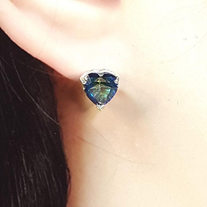 Bluekey AHart MysticTopaz Gem Earring 250309-03 (32591280A)