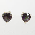 Bluekey Aheart MysticTopaz rough earring 250309-02 (32591281A)