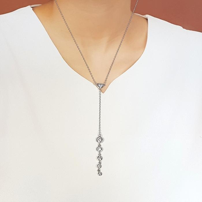BlueKey A-grade silver 925 diamond-cut heart necklace 250402-06 (32921063A)