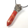 Bluekey AA-grade large rod-shaped mountain jade raw bead necklace 250401-11 (32921078A)