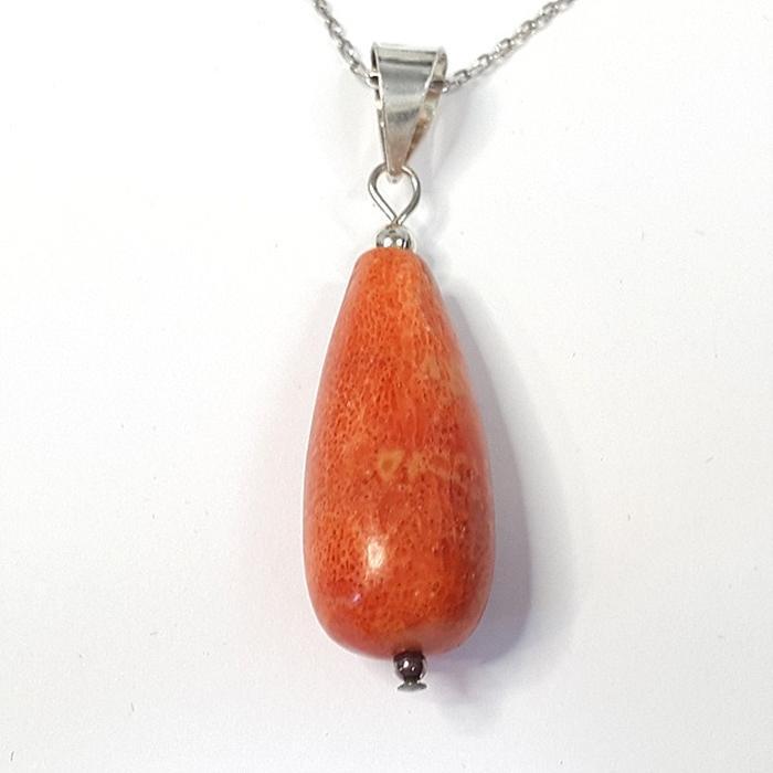 Bluekey A-grade water drop immortal oyster raw stone necklace 250401-09 (32921080A)