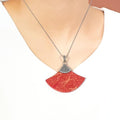 Bluekey A-rank debt Antique mountain goat raw gem necklace 250401-05 (32921084A)