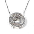 Bluekey A-grade silver925 diamond cut heart necklace 250402-07 (32921086A)