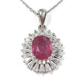 Bluekey A-grade antique translucent ruby pendant 250404-04 (33095381A)