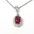 Bluekey A-rank Mini Red Ruby Raw Gem Necklace 250404-01 (33095384A)