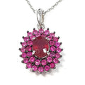 Bluekey AA Grade Garnet Pendant Blood Ruby Gemstone 250404-03 (33095390A)
