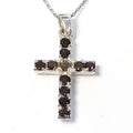 Bluekey A-grade mini cross pendant necklace 250403-14 (33095394A)