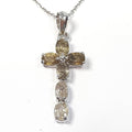 Bluekey A-rank cross transparent pendant necklace 250403-12 (33095404A)