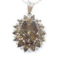 Bluekey AA-grade brown diamond pendant 250403-07 (33095406A)