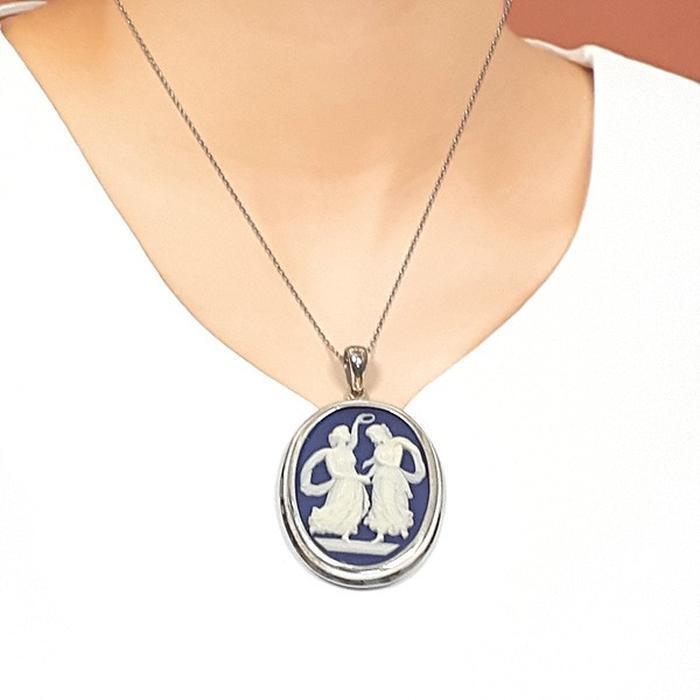 Bluekey Silver925 Woman Cameo Necklace 250405-23 (33110876A)