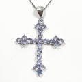 Bluekey AA Cross Tanzanite Gem Pendant 250405-17 (33110879A)