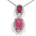 Bluekey AA-grade Blush Pink Ruby Raw Gem Pendant 250405-14 (33110883A)
