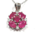 Bluekey AA-grade BloodPinkRuby Raw Gem Necklace 250405-10 (33110894A)