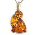 Bluekey AAA-grade Braunschweis Pumpkin Raw Gem Necklace 250406-22 (33110903A)