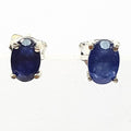 Bluekey AA Grade Blue Sapphire Raw Gem Earrings 250407-17 (33381581A)