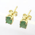 Bluekey A-grade Mini Emerald Rough Earring 250407-11 (33381636A)