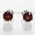 Bluekey A-class mini red garnet rough earrings 250408-23 (33381664A)