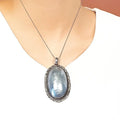 Bluekey AA-grade Bigwork Gray Zill Billi Necklace 250501-21 (33525569A)