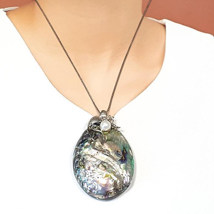 Bluekey A-grade big blenny pearls necklace 250501-23 (33525573A)