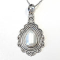 Bluekey AA Grade Silver Marble Pearl Pendant 250501-12 (33525581A)