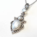Bluekey AA Grade Silver Mabu Pearl Pendant 250501-11 (33525585A)